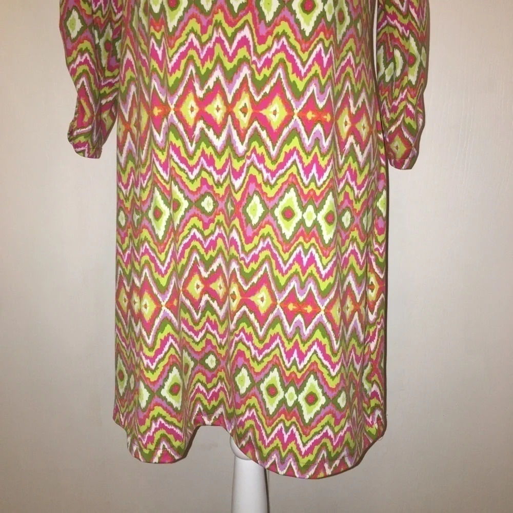 Soybu Sz Xl Multi-Color Print Scoop Neckline Dress - image 5